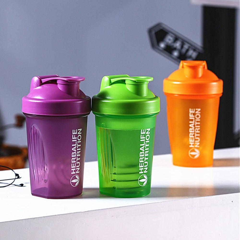 400ML Whey Protein Powder Mixing Bottle Sport Fitness Gym Shaker Outdoor Portable Plastic Drink Bottle Sport Shaker Bottle