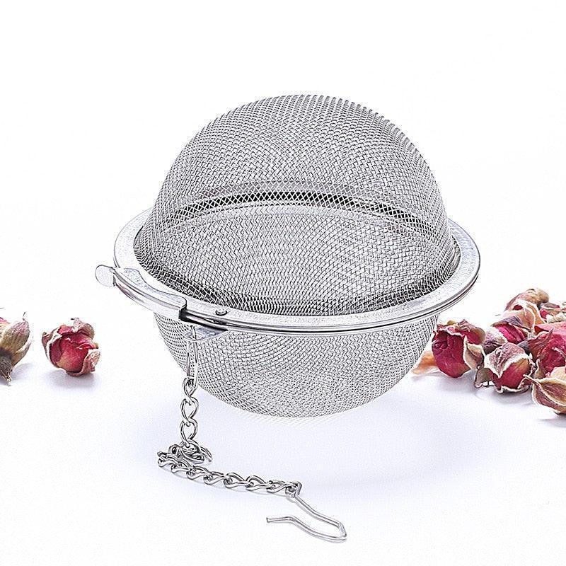 Ball-shaped filter that can also be used as a tea strainer