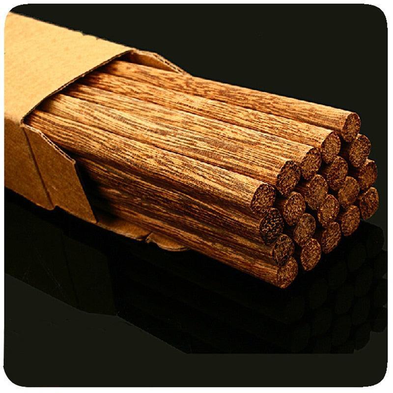 Bamboo chopsticks made of natural wood with a luxurious texture