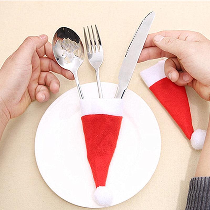 Christmas cutlery holder