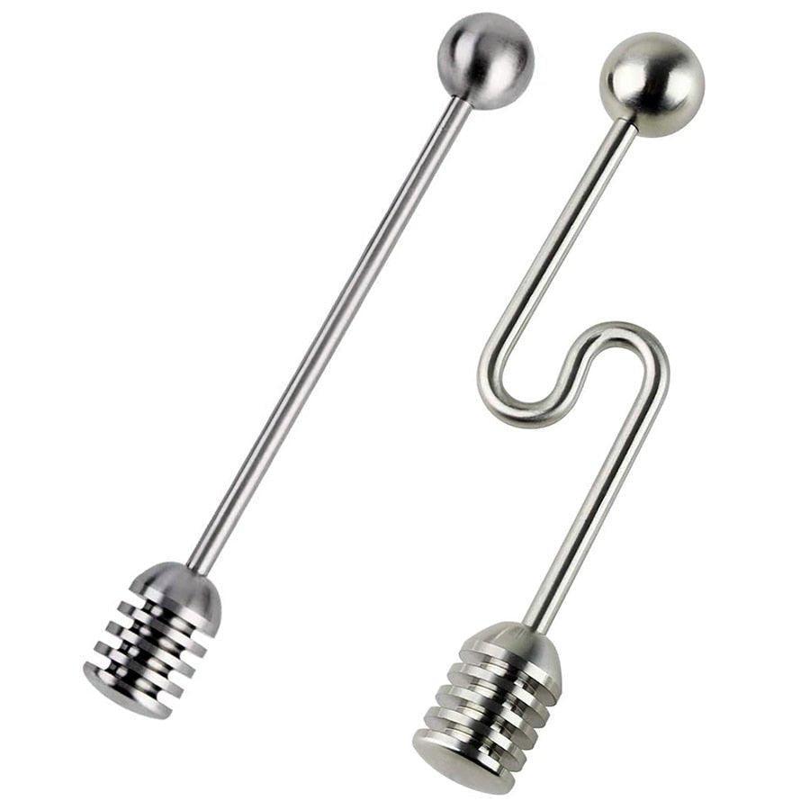 Honey Spoon 304 Stainless Steel Honey and Syrup Dipper Stick Server Wand for Honey Pot Jar Containers
