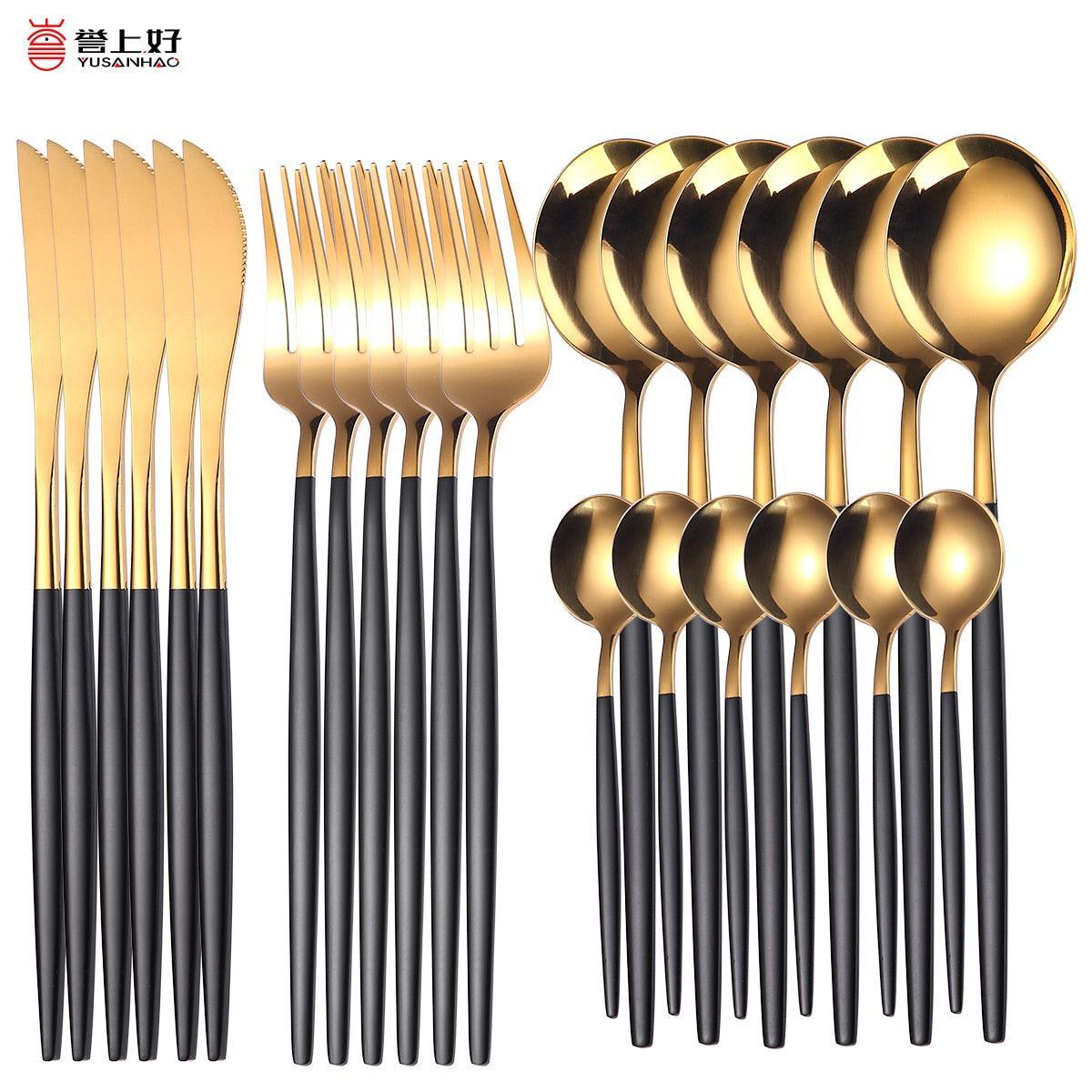 luxury-gold-stainless-steel-cutlery-pocoro-1 Luxury gold stainless steel cutlery