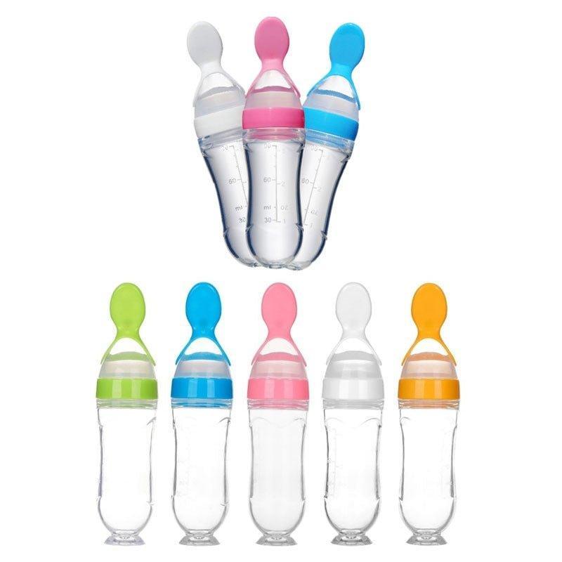 Training spoon for babies who want to outgrow bottles